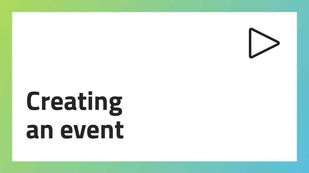 Creating an event